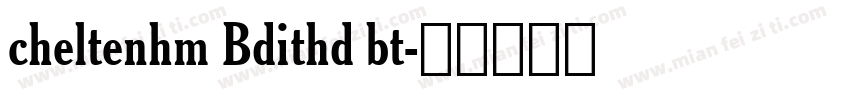 cheltenhm Bdithd bt字体转换